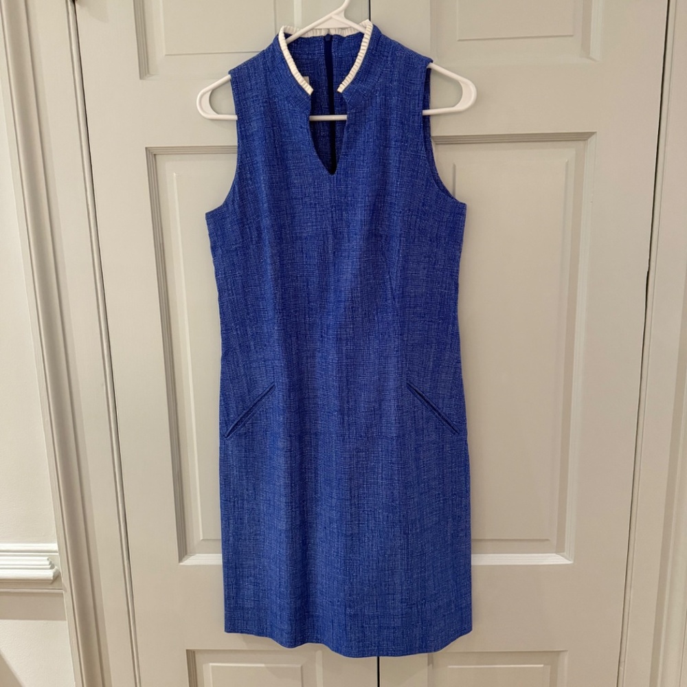 Sara Campbell blue and white dress size 4